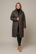 Women Puffer Jacket | Longline Quilted Reversible Design
