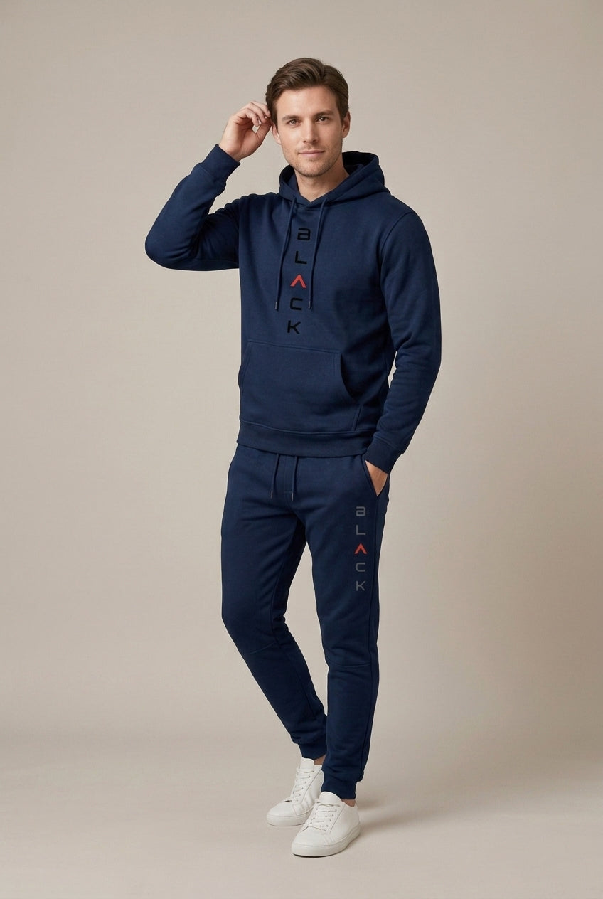 Men Set | Hoodie and Jogger with Graphic Print Regular Fit