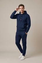 Men Set | Hoodie and Jogger with Graphic Print Regular Fit