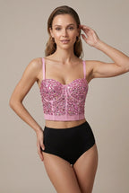 Women Corset Top | Sweetheart Neckline with Adjustable Straps
