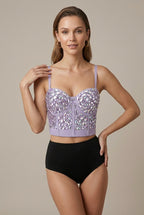 Women Corset Top | Sweetheart Neckline with Adjustable Straps