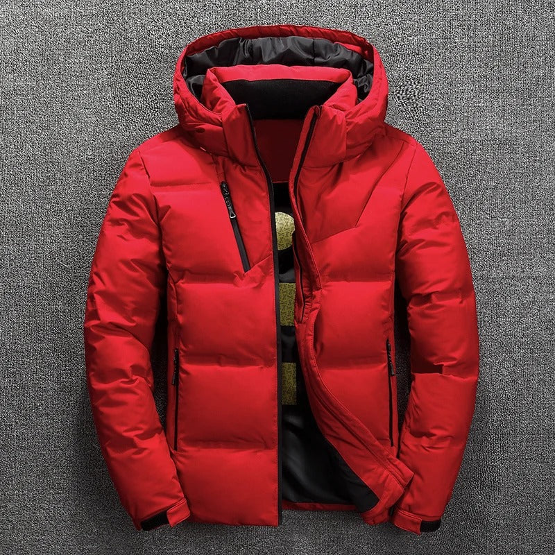 Men Jacket | Quilted Down Fill with Stand Collar Full Zip