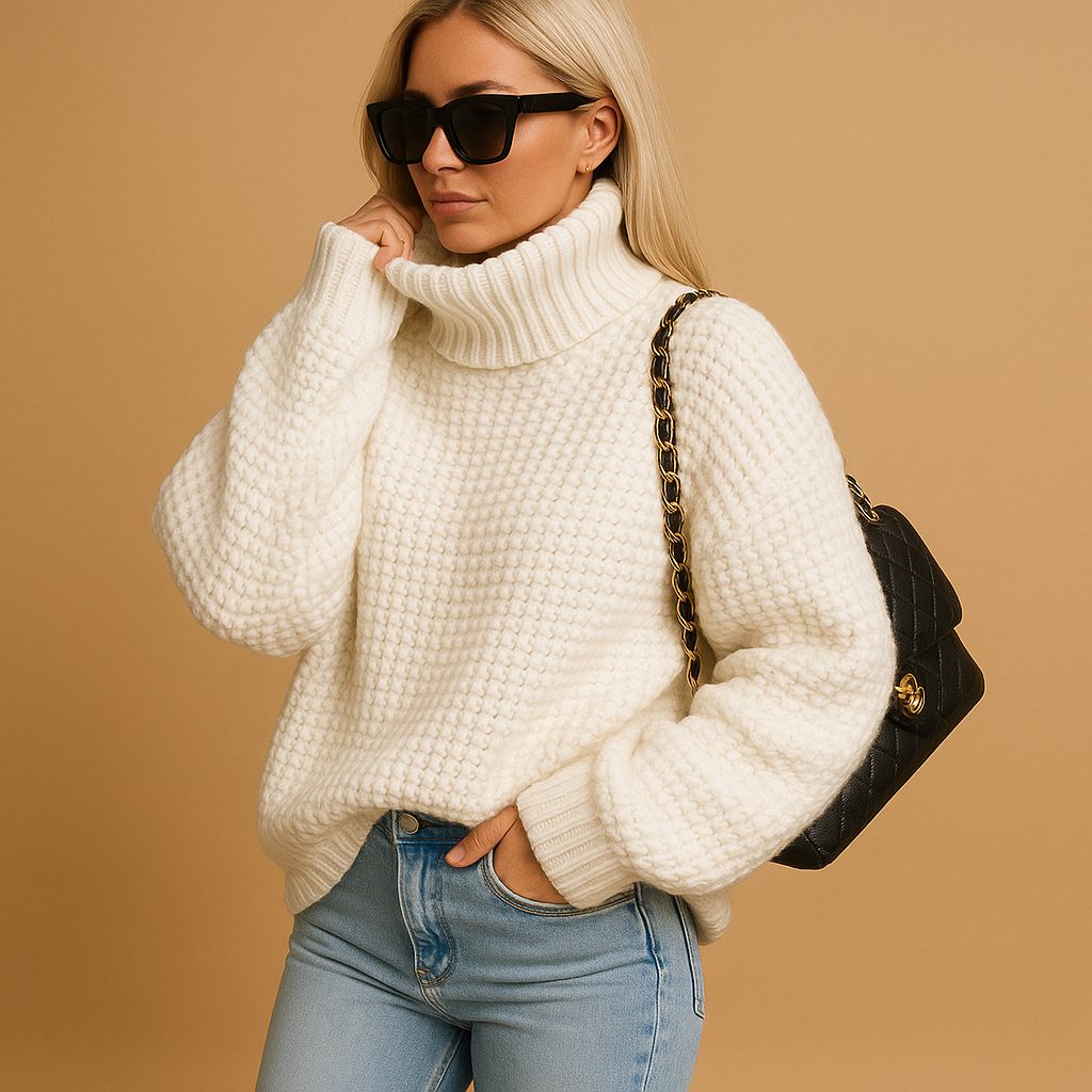 Women Sweater | Relaxed Fit Long Sleeve Pullover Style