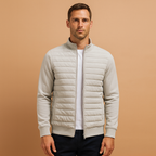 Men Coat | High Collar Tailored Fit for Cold Weather