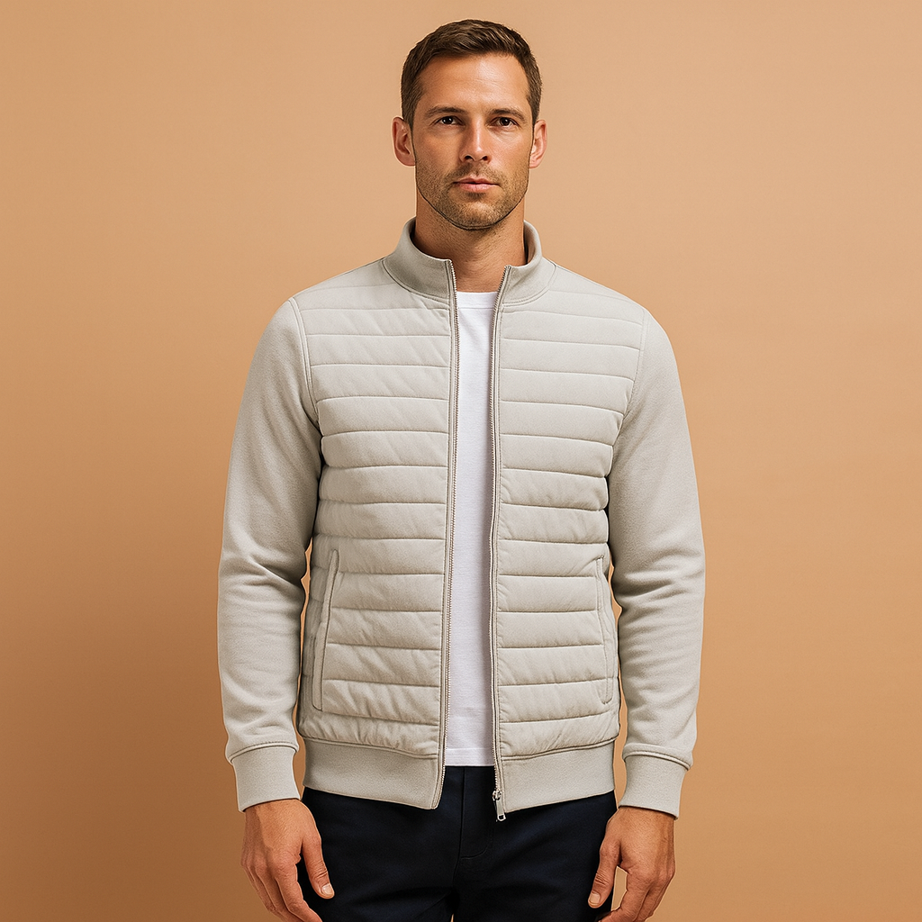 Men Coat | High Collar Tailored Fit for Cold Weather