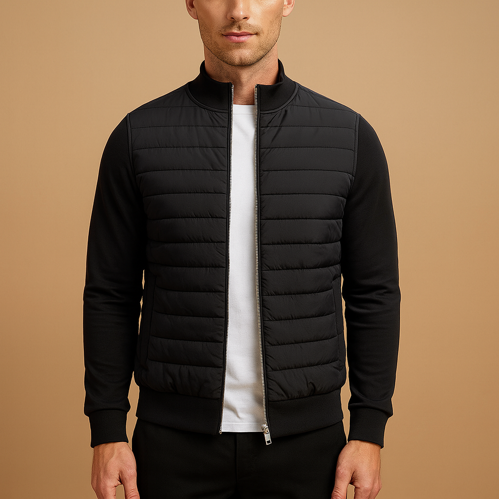Men Coat | High Collar Tailored Fit for Cold Weather