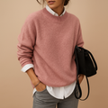 Women Sweatshirt | Ribbed Crew Neck Fitted Knit Design
