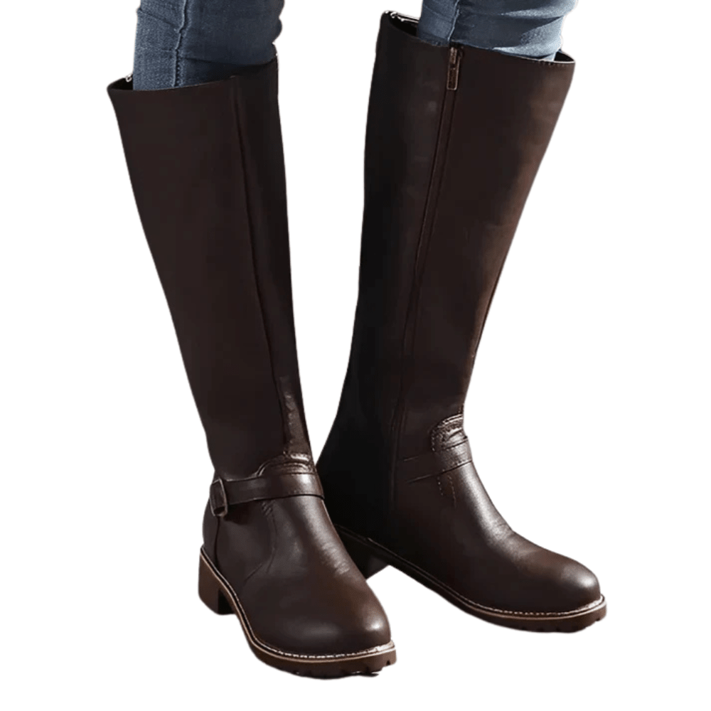 Women Ankle Boots Closed Toe Sturdy Sole Ankle Length - Evergreen Outfits - Women Boots