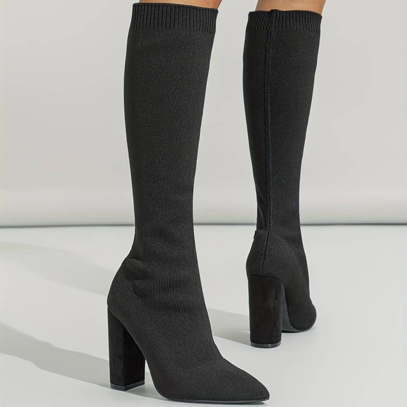 Women Ankle Boots High Heel Structured Upper Design - Evergreen Outfits - Women Boots