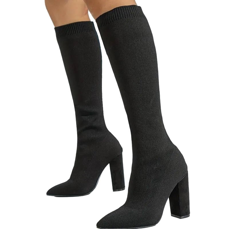 Women Ankle Boots High Heel Structured Upper Design - Evergreen Outfits - Women Boots
