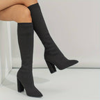 Women Ankle Boots High Heel Structured Upper Design - Evergreen Outfits - Women Boots