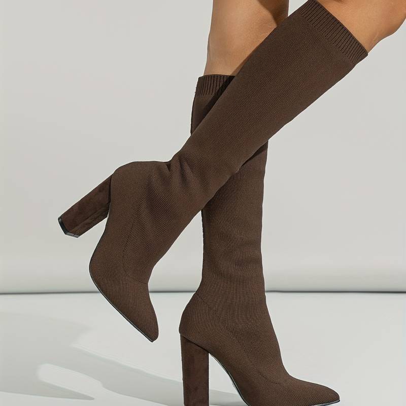 Women Ankle Boots High Heel Structured Upper Design - Evergreen Outfits - Women Boots
