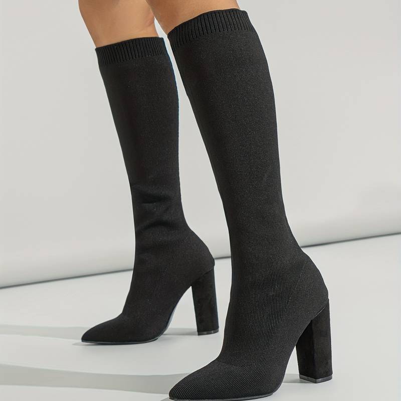 Women Ankle Boots High Heel Structured Upper Design - Evergreen Outfits - Women Boots