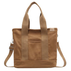 Women Bag | Tote with Adjustable Strap and Front Pocket - Evergreen Outfits- Bags