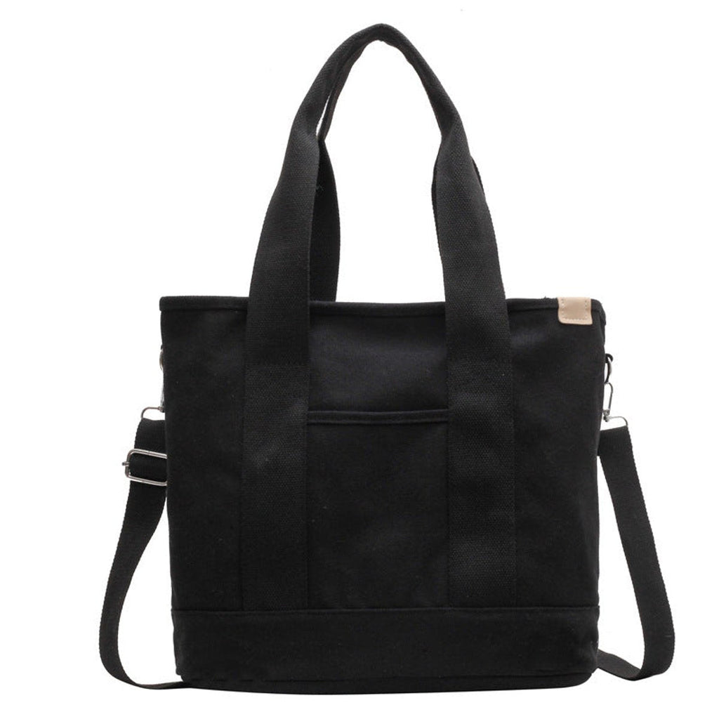 Women Bag | Tote with Adjustable Strap and Front Pocket - Evergreen Outfits- Bags