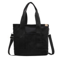Women Bag | Tote with Adjustable Strap and Front Pocket - Evergreen Outfits- Bags