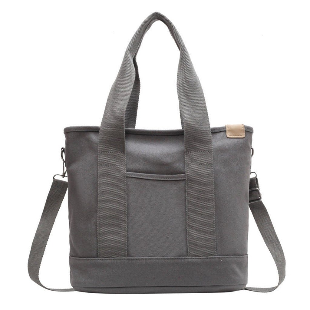 Women Bag | Tote with Adjustable Strap and Front Pocket - Evergreen Outfits- Bags