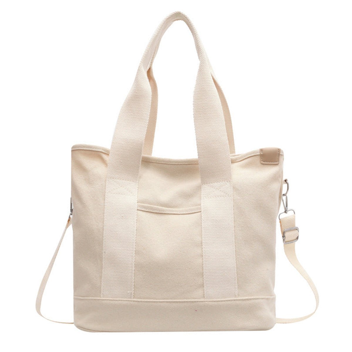 Women Bag | Tote with Adjustable Strap and Front Pocket - Evergreen Outfits- Bags