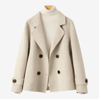 Women Blazer | Double-Breasted Tailored Fit with Button Front - Evergreen Outfits- Blazers