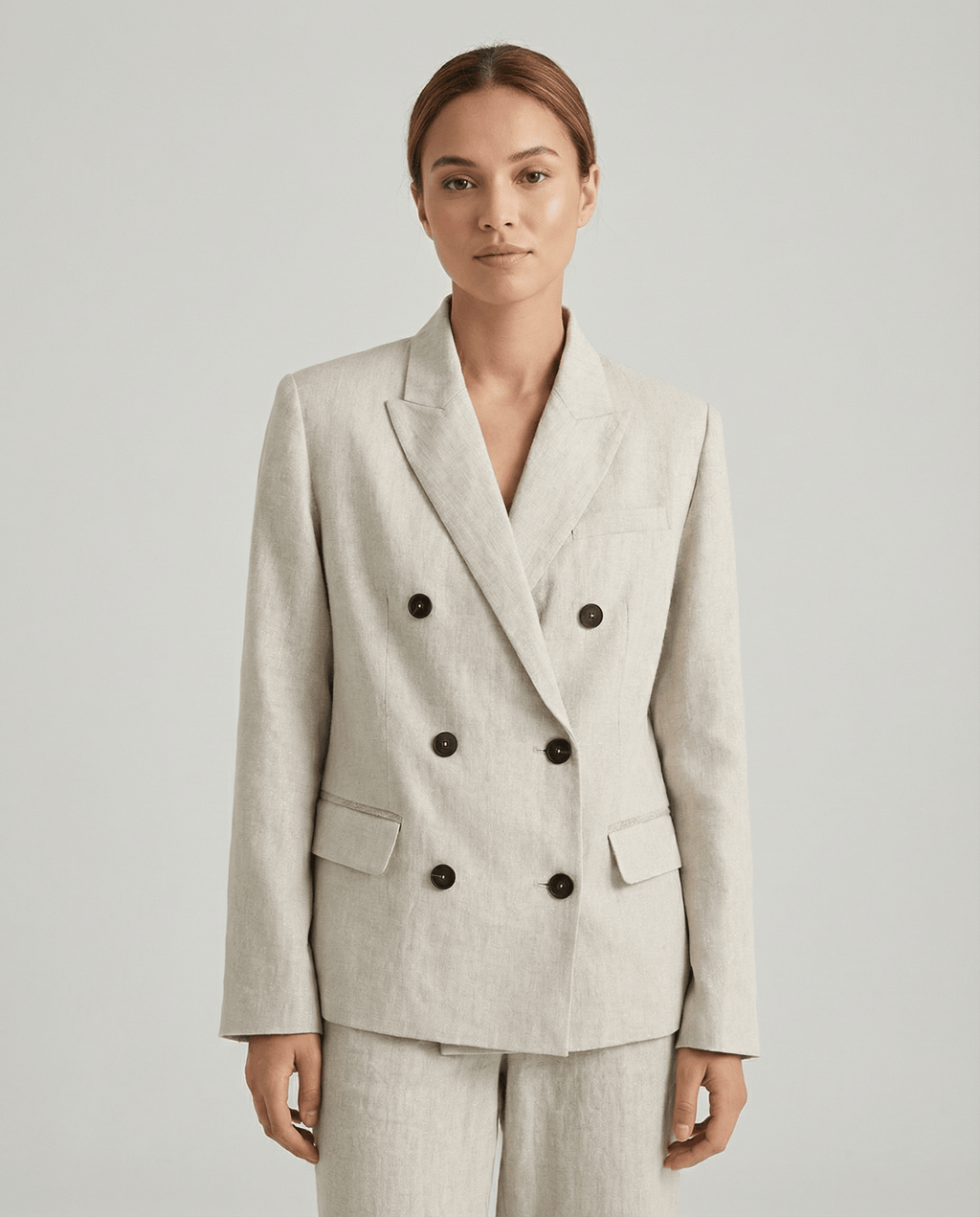 Women Blazer Jacket Tailored Fit Peak Lapel Design - Evergreen Outfits - Women Blazer
