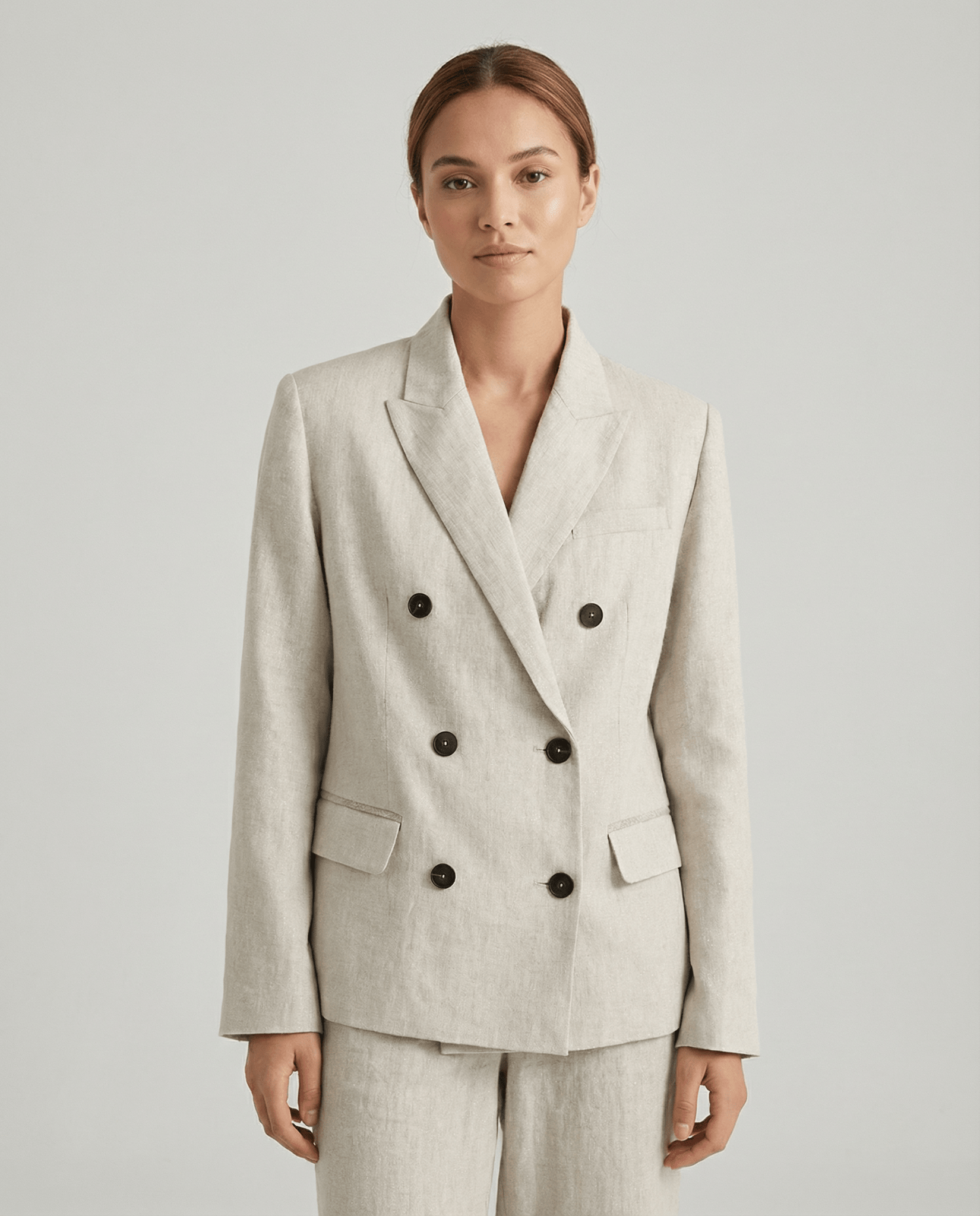 Women Blazer Jacket Tailored Fit Peak Lapel Design - Evergreen Outfits - Women Blazer