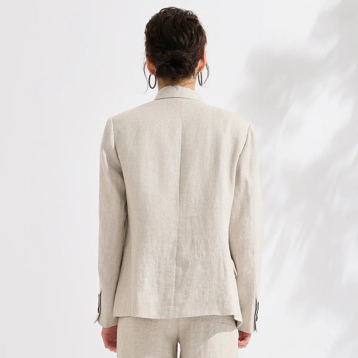 Women Blazer Jacket Tailored Fit Peak Lapel Design - Evergreen Outfits - Women Blazer