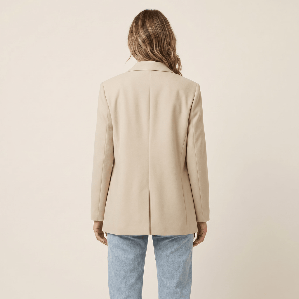 Women Blazer Slim Fit Double Breasted Button Closure - Evergreen Outfits - Women Blazer