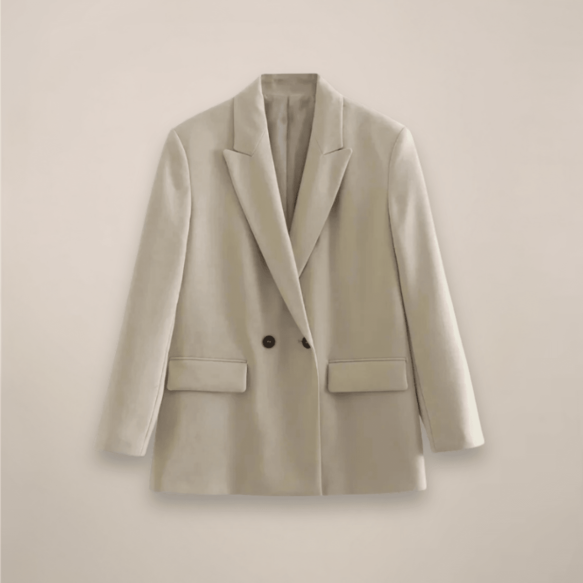 Women Blazer Slim Fit Double Breasted Button Closure - Evergreen Outfits - Women Blazer