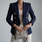 Women Blazer Slim Fit Structured Silhouette Classic Cut - Evergreen Outfits - Women Blazer