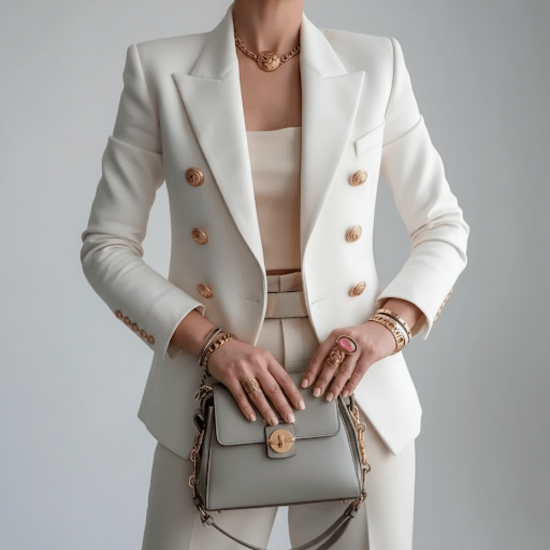 Women Blazer Slim Fit Structured Silhouette Classic Cut - Evergreen Outfits - Women Blazer
