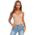 Women Bodysuit One Piece Underbust Support Closed Back - Evergreen Outfits - Women Bodysuit