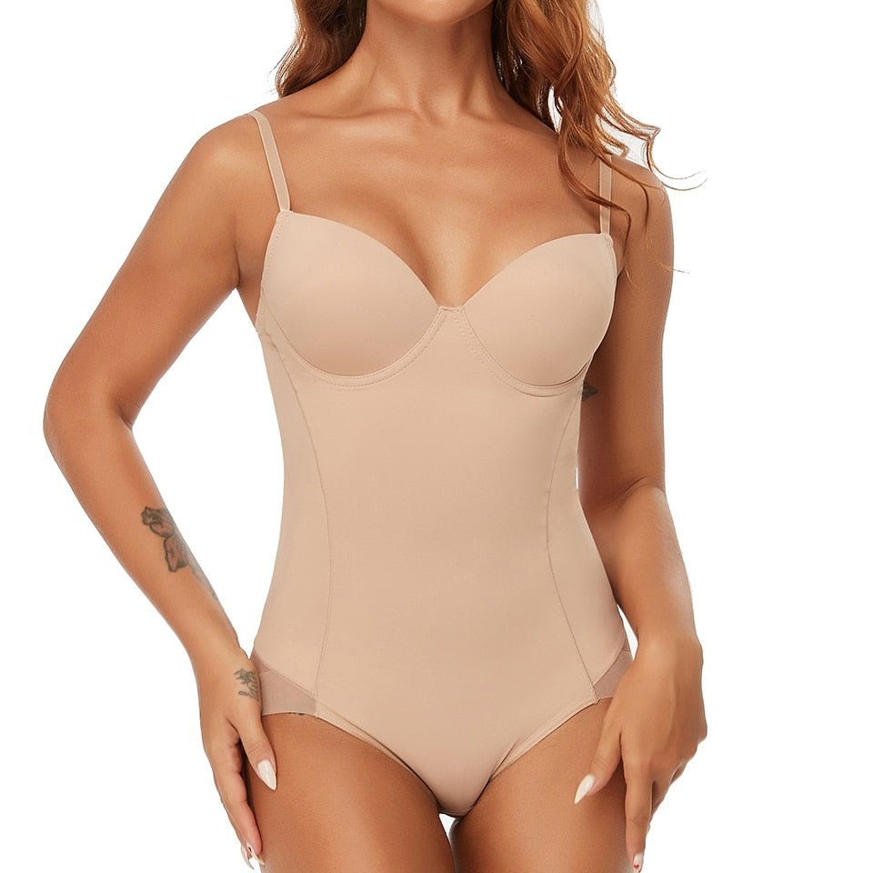 Women Bodysuit One Piece Underbust Support Closed Back - Evergreen Outfits - Women Bodysuit