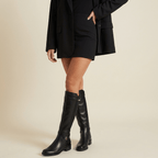 Women Calf Length Boots Non Slip Adjustable Closure - Evergreen Outfits - Women Boots