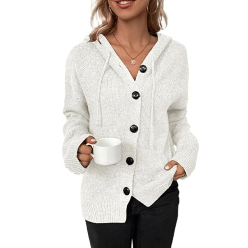 Women Cardigan | Button Closure Open Front Layering Fit - Evergreen Outfits- Cardigans