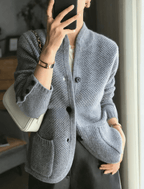 Women Cardigan | Button-Front Long Sleeve Layering Fit - Evergreen Outfits- Cardigans