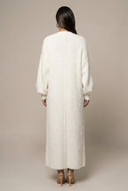 Women Cardigan | Open-Front Maxi Length Drop-Shoulder Fit - Evergreen Outfits- Cardigans