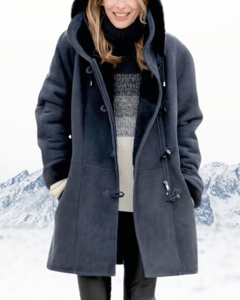 Women Coat | Classic Duffle Fit with Toggle Closure Front - Evergreen Outfits- Coats