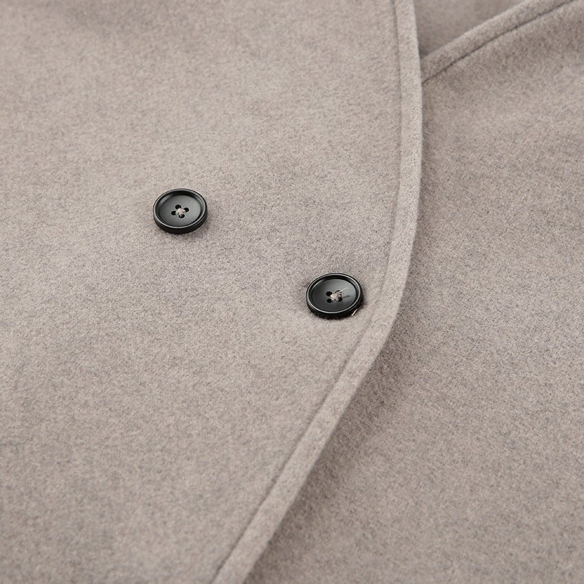 Women Coat | Double-Breasted Structured Fit for Cooler Seasons - Evergreen Outfits- Coats