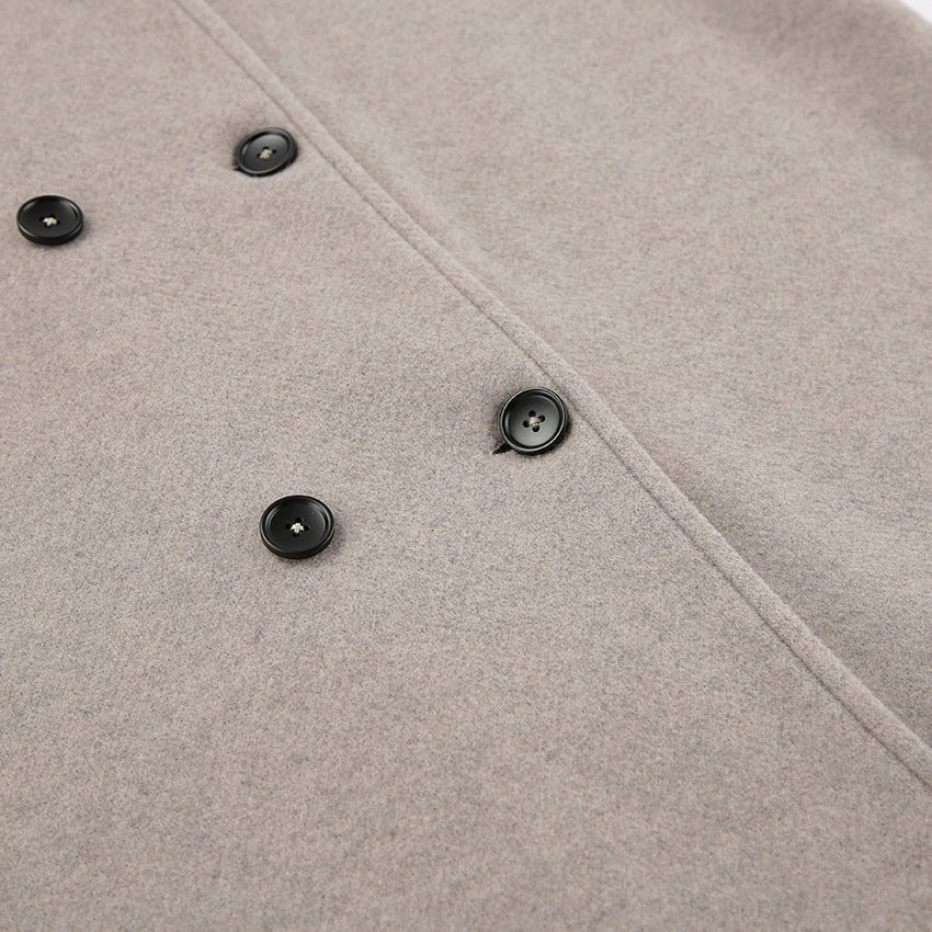 Women Coat | Double-Breasted Structured Fit for Cooler Seasons - Evergreen Outfits- Coats