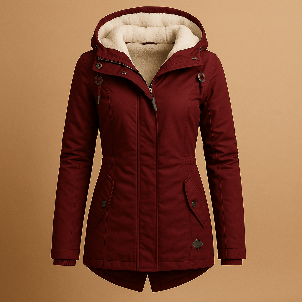 Women Coat | Full-Length Slim Fit for Cold Weather - Evergreen Outfits- Coats
