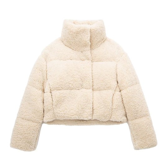 Women Coat | Oversized Teddy Texture Long Length Fit - Evergreen Outfits- Coats