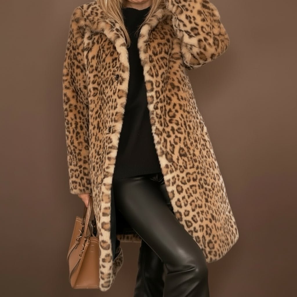 Women Coat | Relaxed Fit with Open Front and Notch Collar - Evergreen Outfits- Coats