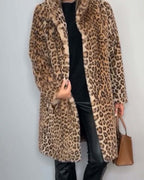 Women Coat | Relaxed Fit with Open Front and Notch Collar - Evergreen Outfits- Coats