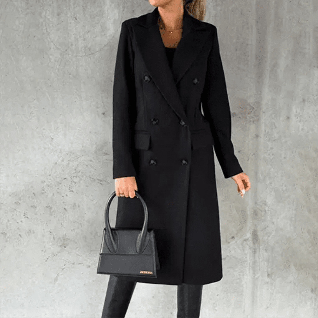 Women Coat | Tailored Fit with Long Sleeves for Winter - Evergreen Outfits- Coats