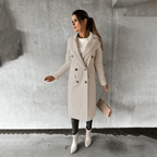 Women Coat | Tailored Fit with Long Sleeves for Winter - Evergreen Outfits- Coats