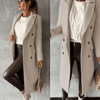 Women Coat | Tailored Fit with Long Sleeves for Winter - Evergreen Outfits- Coats