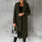 Women Coat | Tailored Fit with Long Sleeves for Winter - Evergreen Outfits- Coats