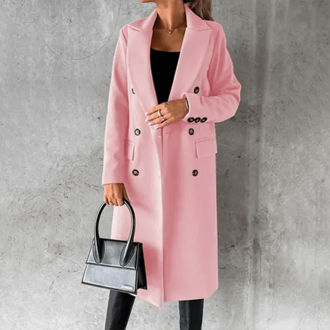 Women Coat | Tailored Fit with Long Sleeves for Winter - Evergreen Outfits- Coats