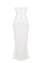 Women Corset Dress Strapless Structured Fitted Bodice - Evergreen Outfits - Women Maxi Dress