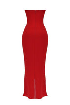 Women Corset Dress Strapless Structured Fitted Bodice - Evergreen Outfits - Women Maxi Dress
